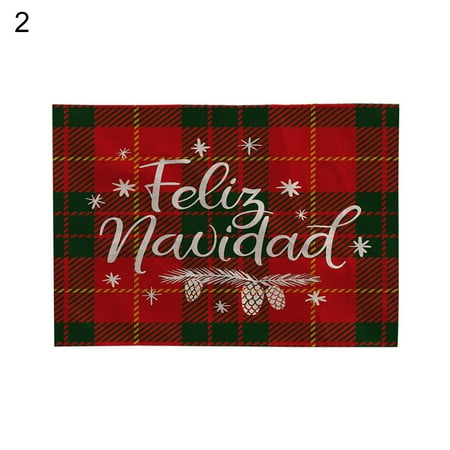 Wanwan Exquisite Workmanship Table Cover Heat Insulation Flax Christmas Classic Pattern Place Mat for Home
Wanwan Exquisite Workmanship Table Cover Heat Insulation Flax Christmas Classic Pattern Place Mat for Home