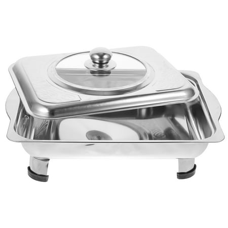 Rosarivae 1pc Stainless Steel Buffet Dish Dish Tray Rectangular Canteen Basin with Cover
Rosarivae 1pc Stainless Steel Buffet Dish Dish Tray Rectangular Canteen Basin with Cover