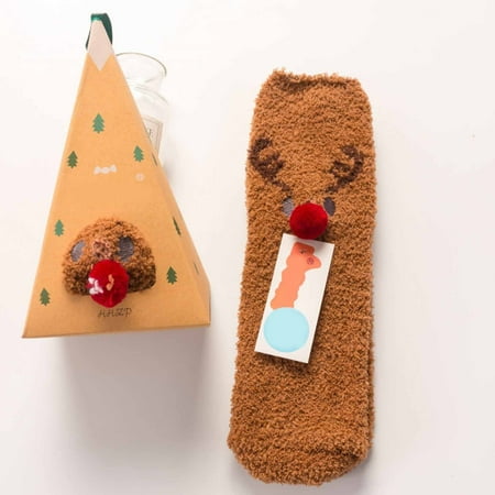 Yilirongyumm Christmas Decorations Cute 3D Animal Socks With Gift Box Coral Fleece Socks Winter Thickened Cartoon Embroidery Floor Christmas Socks
Yilirongyumm Christmas Decorations Cute 3D Animal Socks With Gift Box Coral Fleece Socks Winter Thickened Cartoon Embroidery Floor Christmas Socks