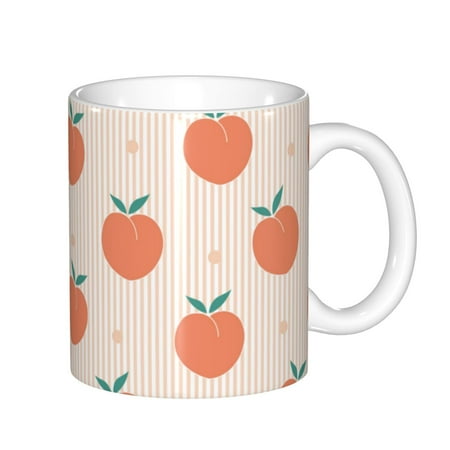 Yiaed Orange Peach Print Ceramics Coffee Large Handle Design Extra Large Tea and Coffee Cup for Office and Home Mugs
Yiaed Orange Peach Print Ceramics Coffee Large Handle Design Extra Large Tea and Coffee Cup for Office and Home Mugs