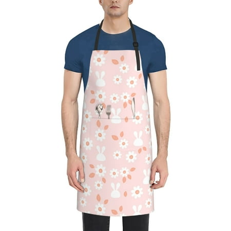 Xecao Flower Rabbit Print Kitchen Cooking Aprons Waterproof Adjustable Bib Aprons with 2 Pockets for Women Men Chef
Xecao Flower Rabbit Print Kitchen Cooking Aprons Waterproof Adjustable Bib Aprons with 2 Pockets for Women Men Chef
