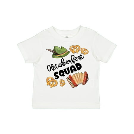 Inktastic Oktoberfest Squad Hat Accordion Pretzels Gift Toddler Boy or Toddler Girl T-Shirt