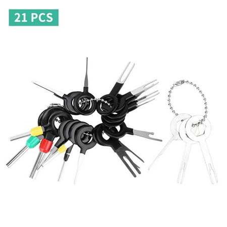 21PC Wire Terminal Removal Tool Car Electrical Wiring Crimp Connector Pin Kit