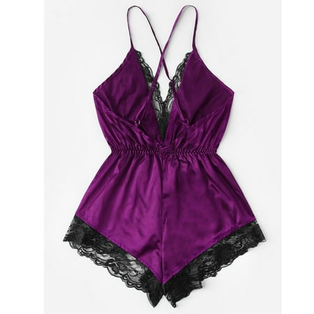 Miayilima Fashion Women Lingerie Girl V-neck Lace Splice Bodysuit Sleepwear Bodydoll
Miayilima Fashion Women Lingerie Girl V-neck Lace Splice Bodysuit Sleepwear Bodydoll