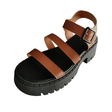 Ramiter Women Shoes Sandals for Women Dressy Low Wedge Sandals Women Comfortable Platform Shoes Sandals Brown
Ramiter Women Shoes Sandals for Women Dressy Low Wedge Sandals Women Comfortable Platform Shoes Sandals Brown