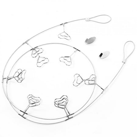ESTINK Wire Hanging Photos Clips Hanging Photos Clips Heart Shapes Steel Wire Rope Wall Pictures Display Decoration Metal Photos Clips
ESTINK Wire Hanging Photos Clips Hanging Photos Clips Heart Shapes Steel Wire Rope Wall Pictures Display Decoration Metal Photos Clips