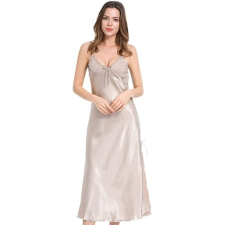 Curvebay Sexy Chemise Plus Size Silk Nightgowns for Women Long Satin Slip Sleepwear Nightgown for Womens Sleeveless Deep V Neck Spaghetti Strap Nighties Lace Lingerie Sleep Dress
Curvebay Sexy Chemise Plus Size Silk Nightgowns for Women Long Satin Slip Sleepwear Nightgown for Womens Sleeveless Deep V Neck Spaghetti Strap Nighties Lace Lingerie Sleep Dress