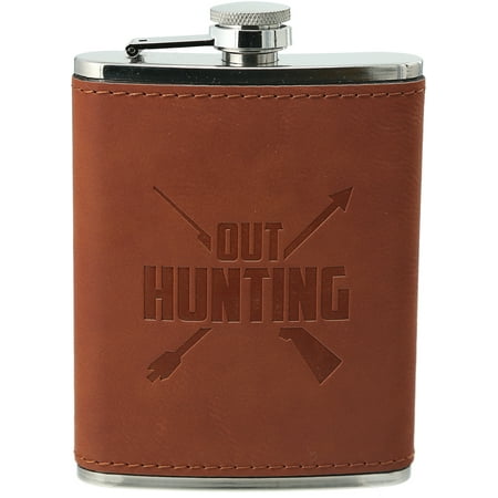 Out Hunting - PU Leather & Stainless Steel 8 oz Flask