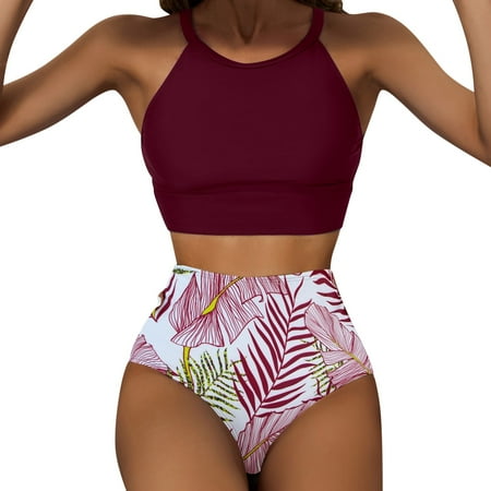 Womens Swimsuits Bikini Bikini High Women s Swimsuit Split Printed Waist Sports Tropical Swimwears Tankinis Set
Womens Swimsuits Bikini Bikini High Women s Swimsuit Split Printed Waist Sports Tropical Swimwears Tankinis Set