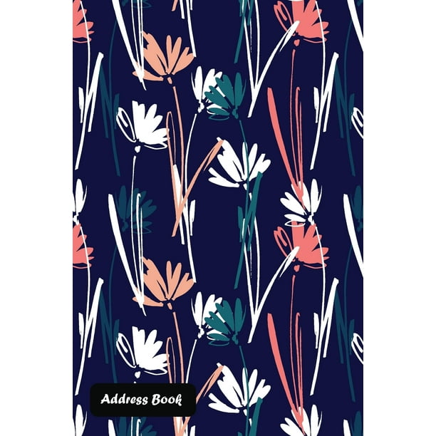 Address Book: With Alphabetical Index Hand Drawing Wild Plants, Herbs and Flowers Cover (Paperback)
