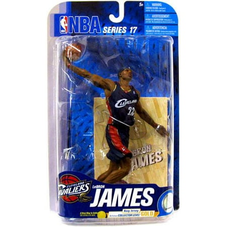 Lebron James Action Figure Navy Blue Jersey, Sports Picks Series 17