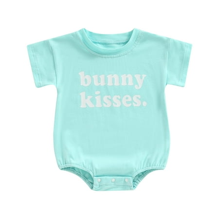Baby Boys Girls Easter Romper Short Sleeve Letter Print One-Piece Bodysuit Infant Clothes 0-24 Months
Baby Boys Girls Easter Romper Short Sleeve Letter Print One-Piece Bodysuit Infant Clothes 0-24 Months