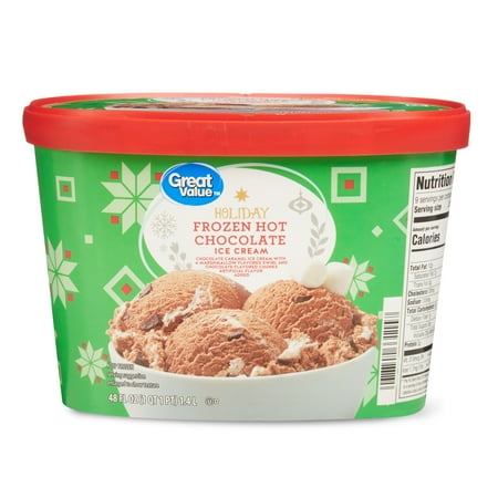 Great Value Holiday Frozen Hot Chocolate Ice Cream, 48 fl oz