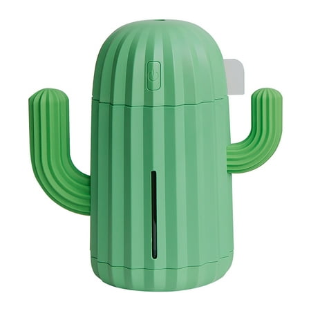 Jpgif Mini Cactus Design Humidifier 340ml Single Chamber Cold Mist Humidifier