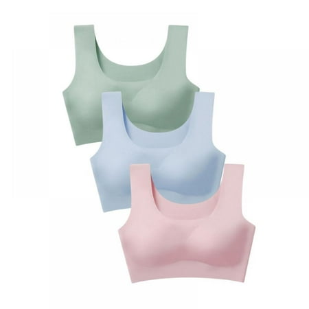 3 Pack Sports Bras Comfort Bras for Women Seamless Underwireless Sleep Yoga Bras with Removable Pads
3 Pack Sports Bras Comfort Bras for Women Seamless Underwireless Sleep Yoga Bras with Removable Pads
