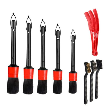 9pcs Car Detailing Brush Plastic Car Brush Exquisite Car Drill Brushes Detail Brush Set with Different Types Practical Auto Cleaning Brush for Car
9pcs Car Detailing Brush Plastic Car Brush Exquisite Car Drill Brushes Detail Brush Set with Different Types Practical Auto Cleaning Brush for Car