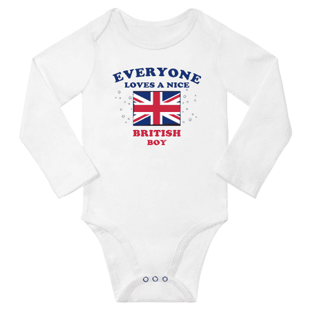 Everyone Loves a Nice British Boy Baby Long Slevve Bodysuits (White 18-24 Months)
Everyone Loves a Nice British Boy Baby Long Slevve Bodysuits (White 18-24 Months)