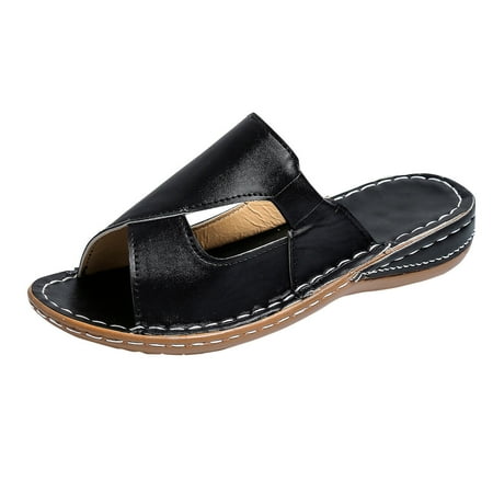 Youmylove Women Fashion SSolid Color Leather Open Toe Comfortable Thick Sole Sandals Summer Comfy Beach Outdoor Walking Footwear
Youmylove Women Fashion SSolid Color Leather Open Toe Comfortable Thick Sole Sandals Summer Comfy Beach Outdoor Walking Footwear