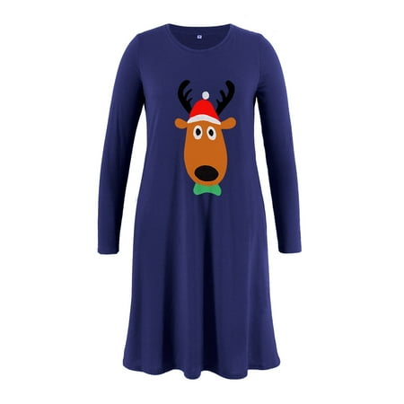 DAETIROS Quick Drying Thickened Daily Christmas Print Street Trend With Pocket Long Sleeve Pregnant Women Dress Navy
DAETIROS Quick Drying Thickened Daily Christmas Print Street Trend With Pocket Long Sleeve Pregnant Women Dress Navy