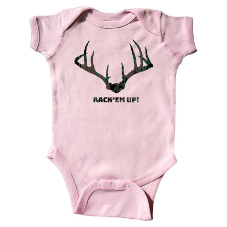 Inktastic Rack Em Up! in Camo Gift Baby Boy or Baby Girl Bodysuit