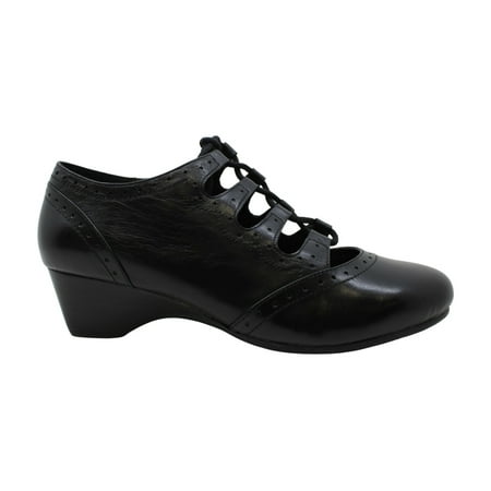 Bella Vita Women s Posie Ghillie Tie Black Leather US 9 Black Leather Size 9.0
