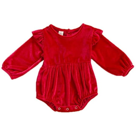 Toddler Baby Girls Solid Velvet Long Sleeve Romper Bodysuit High Waisted Jumpsuit
Toddler Baby Girls Solid Velvet Long Sleeve Romper Bodysuit High Waisted Jumpsuit