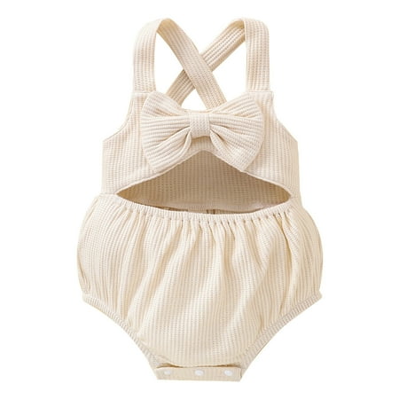 XINSHIDE Infant Baby Girls Set Sleeveless Solid Ribbed Bowknot Suspenders Romper Bodysuit Clothes Baby Clothes
XINSHIDE Infant Baby Girls Set Sleeveless Solid Ribbed Bowknot Suspenders Romper Bodysuit Clothes Baby Clothes