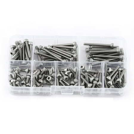 160Pcs Stainless Steel 8 Different Lengths Hex Socket Screws Repair Tool Accessory For Furniture Repair For Machinery
160Pcs Stainless Steel 8 Different Lengths Hex Socket Screws Repair Tool Accessory For Furniture Repair For Machinery