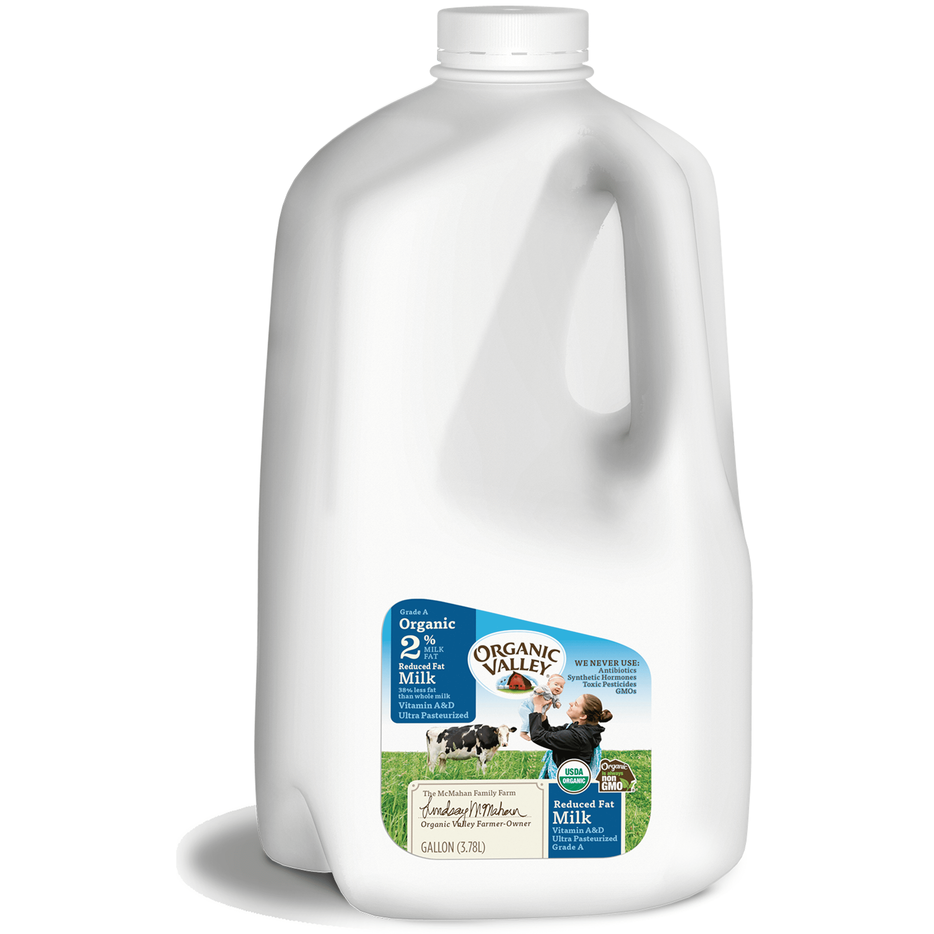 Organic Valley Organic Reduced Fat Milk Gallon Fl Oz Walmart