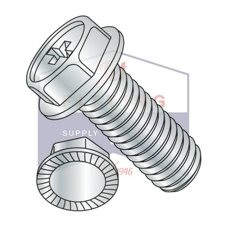 6-32 x 1/4 Machine Screw | Phillips | Hex Washer | Steel | Nickel Plated (Quantity: 10000)
6-32 x 1/4 Machine Screw | Phillips | Hex Washer | Steel | Nickel Plated (Quantity: 10000)
