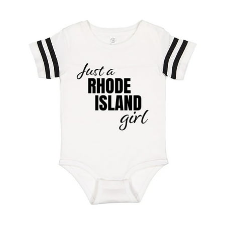 Inktastic Just a Rhode Island Girl Born and Raised Gift Baby Girl Bodysuit