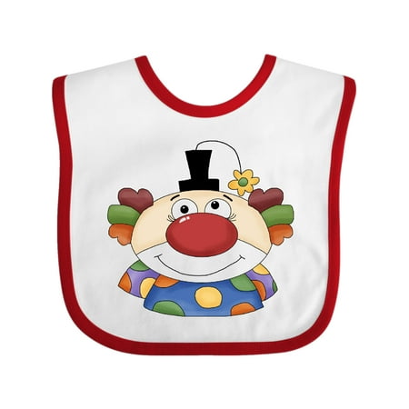 Inktastic Big Clown Face Gift Baby Boy or Baby Girl Bib