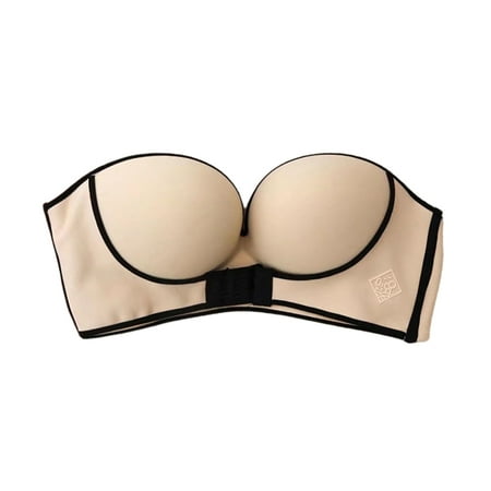 fanshao Strapless Bra Gathered Stretchy Women Wire Free Push Up Front Buckle Brassiere for Daily Wear
fanshao Strapless Bra Gathered Stretchy Women Wire Free Push Up Front Buckle Brassiere for Daily Wear