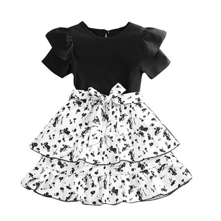 TAIAOJING Toddler Baby Girls Dress Outfits Children Layered Skirt Floral Print Ruffle Cake Skirt Two Piece Set Cute Sundress 6-7 Years
TAIAOJING Toddler Baby Girls Dress Outfits Children Layered Skirt Floral Print Ruffle Cake Skirt Two Piece Set Cute Sundress 6-7 Years