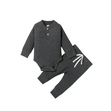 Musuos Baby Boy Girl Ribbed Knitted Long Sleeve Romper Tops Elastic Pants Pajamas Set
Musuos Baby Boy Girl Ribbed Knitted Long Sleeve Romper Tops Elastic Pants Pajamas Set