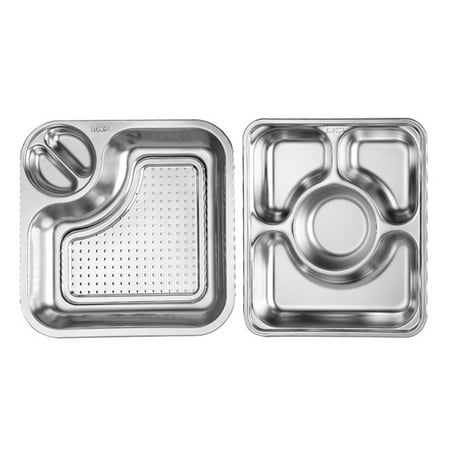 2Pcs Stainless Steel Plates Vinegar Dishes Creative Dumpling Serving Plates (Silver)
2Pcs Stainless Steel Plates Vinegar Dishes Creative Dumpling Serving Plates (Silver)