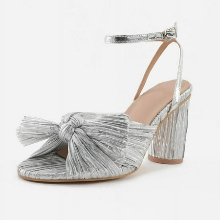 Women s Bow Knot Heeled Sandals Open Toe Ankle Strap Chunky Heels Bridal Wedding Dress Shoes Pumps
Women s Bow Knot Heeled Sandals Open Toe Ankle Strap Chunky Heels Bridal Wedding Dress Shoes Pumps