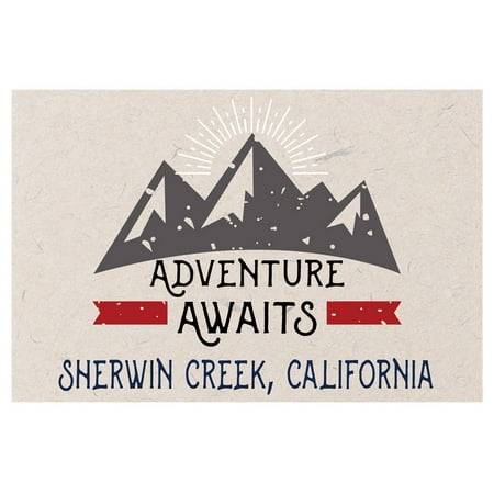 Sherwin Creek California Souvenir 2x3 Inch Fridge Magnet Adventure Awaits Design