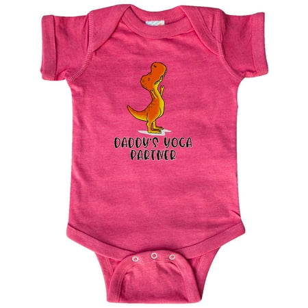 

Inktastic Daddy s Yoga Partner Tyrannosaurus Rex Gift Baby Boy or Baby Girl Bodysuit