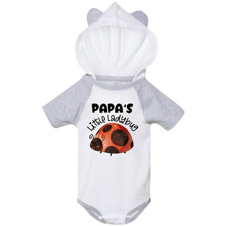 Inktastic Papa s Little Ladybug Gift Baby Boy or Baby Girl Bodysuit