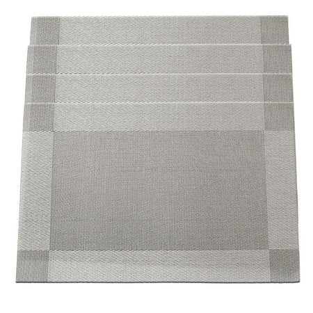 Rawiri Placemats Washable Easy to Clean PVC Placemat for Kitchen Table Heat-resistand Woven Vinyl Table Mats
Rawiri Placemats Washable Easy to Clean PVC Placemat for Kitchen Table Heat-resistand Woven Vinyl Table Mats