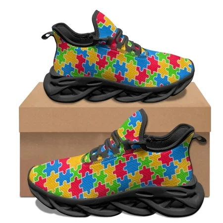 New Fashion Sneakers For Women Autism Awareness Patterns Colorful Puzzle Print Outdoor Running Shoes Comfort Fitness Sports Shoe
New Fashion Sneakers For Women Autism Awareness Patterns Colorful Puzzle Print Outdoor Running Shoes Comfort Fitness Sports Shoe