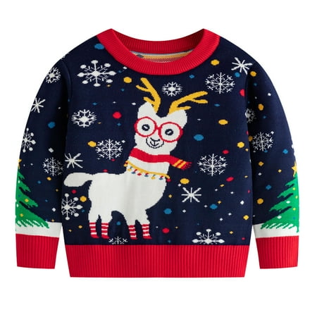 Toddler Boys Christmas Sweater Cartoon Warm Knitted Pullover Xmas Long Sleeved Jumpers
Toddler Boys Christmas Sweater Cartoon Warm Knitted Pullover Xmas Long Sleeved Jumpers