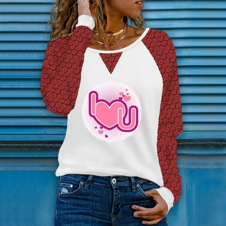 Aueoeo Women Long Sleeve Tops Cute Shirts for Women Women s Fashion Round Neck Comfortable Loose Love Print T-Shirt Long Sleeves Blouse Casual Tops Lace
Aueoeo Women Long Sleeve Tops Cute Shirts for Women Women s Fashion Round Neck Comfortable Loose Love Print T-Shirt Long Sleeves Blouse Casual Tops Lace