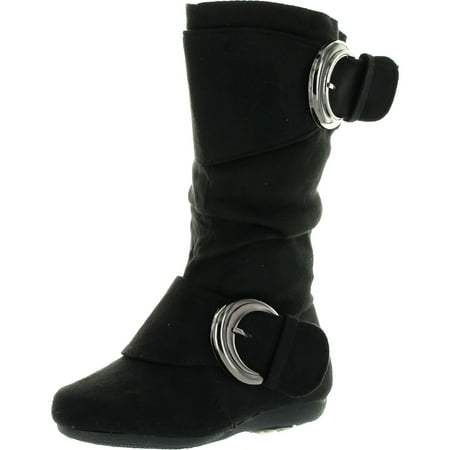 Link Girls Two Buckle Side Zipper Faux Suede Boots (Toddler/Little Kid/Big Kid) Black 2
Link Girls Two Buckle Side Zipper Faux Suede Boots (Toddler/Little Kid/Big Kid) Black 2