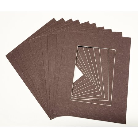Canvas Linen Textured Photo Mats - Burg