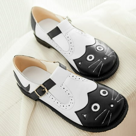 Shoes for Women LnjYIGJ Women s Plus Size Color Matching Round Head Buckle Shoes Cartoon Cute Flat Shoes
Shoes for Women LnjYIGJ Women s Plus Size Color Matching Round Head Buckle Shoes Cartoon Cute Flat Shoes