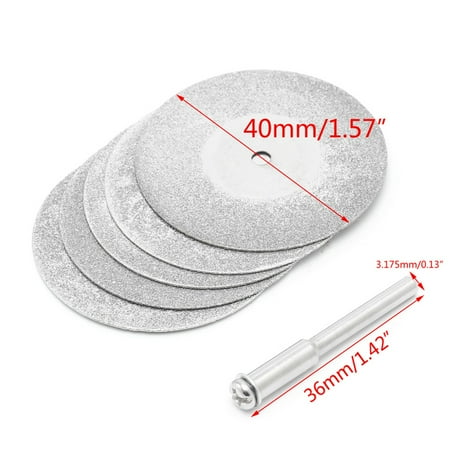 ZUARFY 5pcs 18mm Diamonte Cutting Discs & Drill Bit Shank For Rotary Tool Blade
ZUARFY 5pcs 18mm Diamonte Cutting Discs & Drill Bit Shank For Rotary Tool Blade