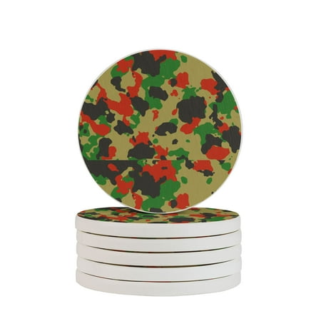 Circular Drink Coasters Set Four-Color Camouflage Background Beautiful Home Decor Diatomite Heat-Resistant Diatomite Protect Table Countertop
Circular Drink Coasters Set Four-Color Camouflage Background Beautiful Home Decor Diatomite Heat-Resistant Diatomite Protect Table Countertop