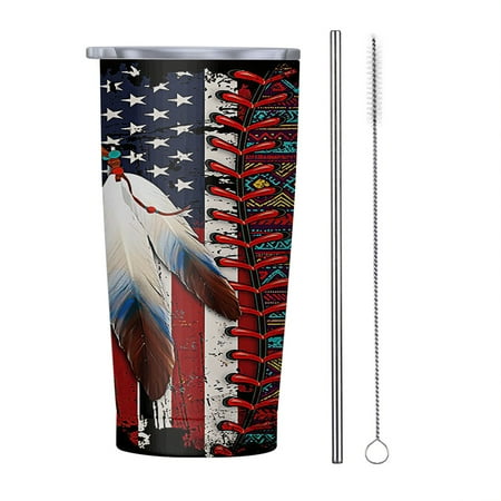 Native American flag Sewing 20oz Tumbler Insulated Stainless Steel Water Bottle Portable Travel Coffee Tea Mug Cup
Native American flag Sewing 20oz Tumbler Insulated Stainless Steel Water Bottle Portable Travel Coffee Tea Mug Cup
